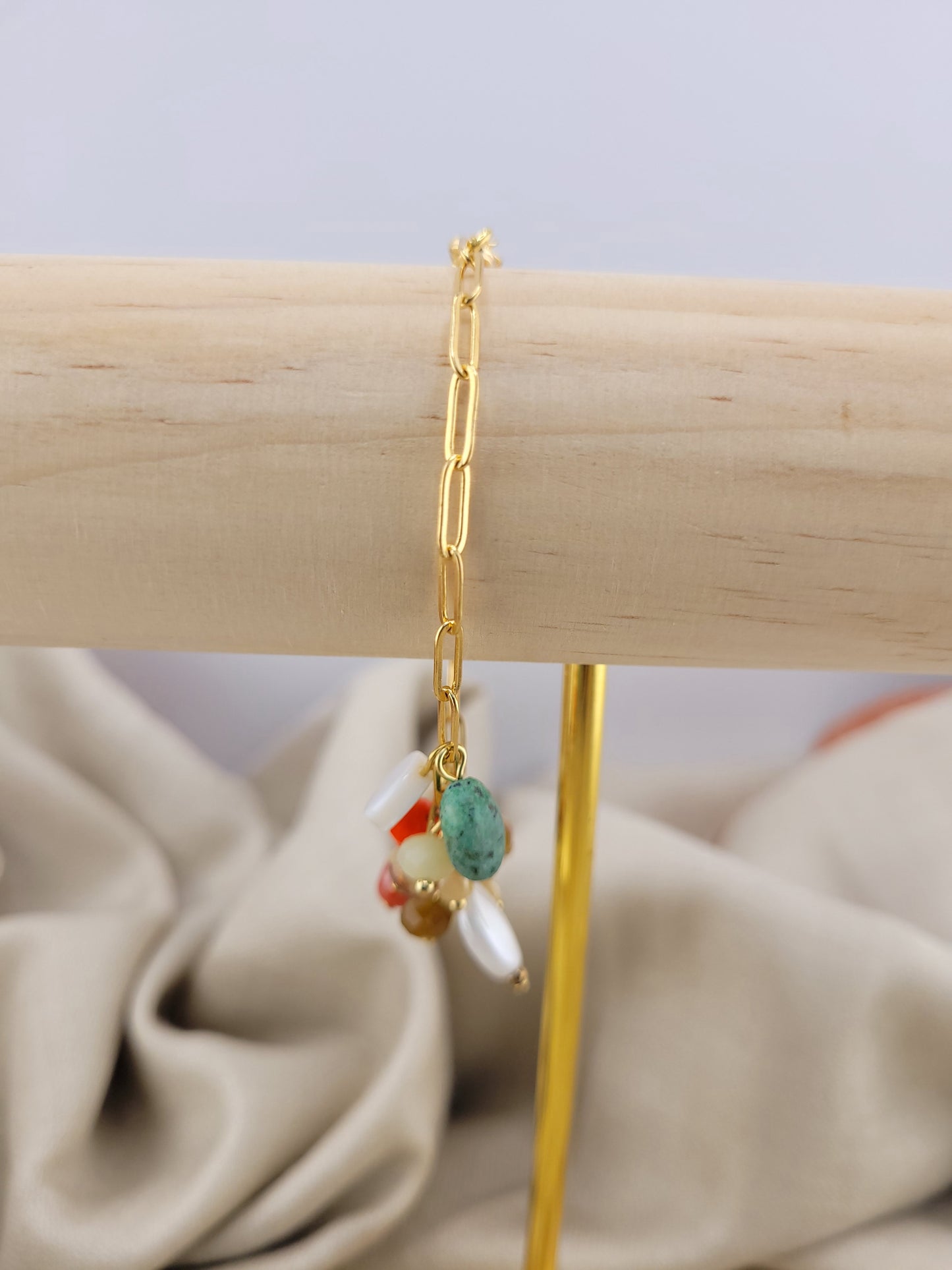 Bracelet en perles de verre Multicolore Indore