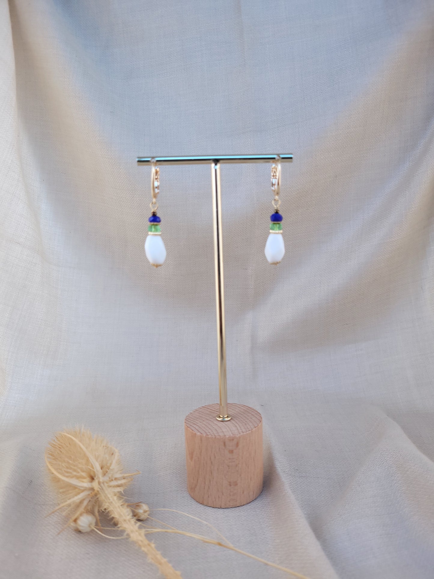 Boucles d'oreilles en perles Hyderabad