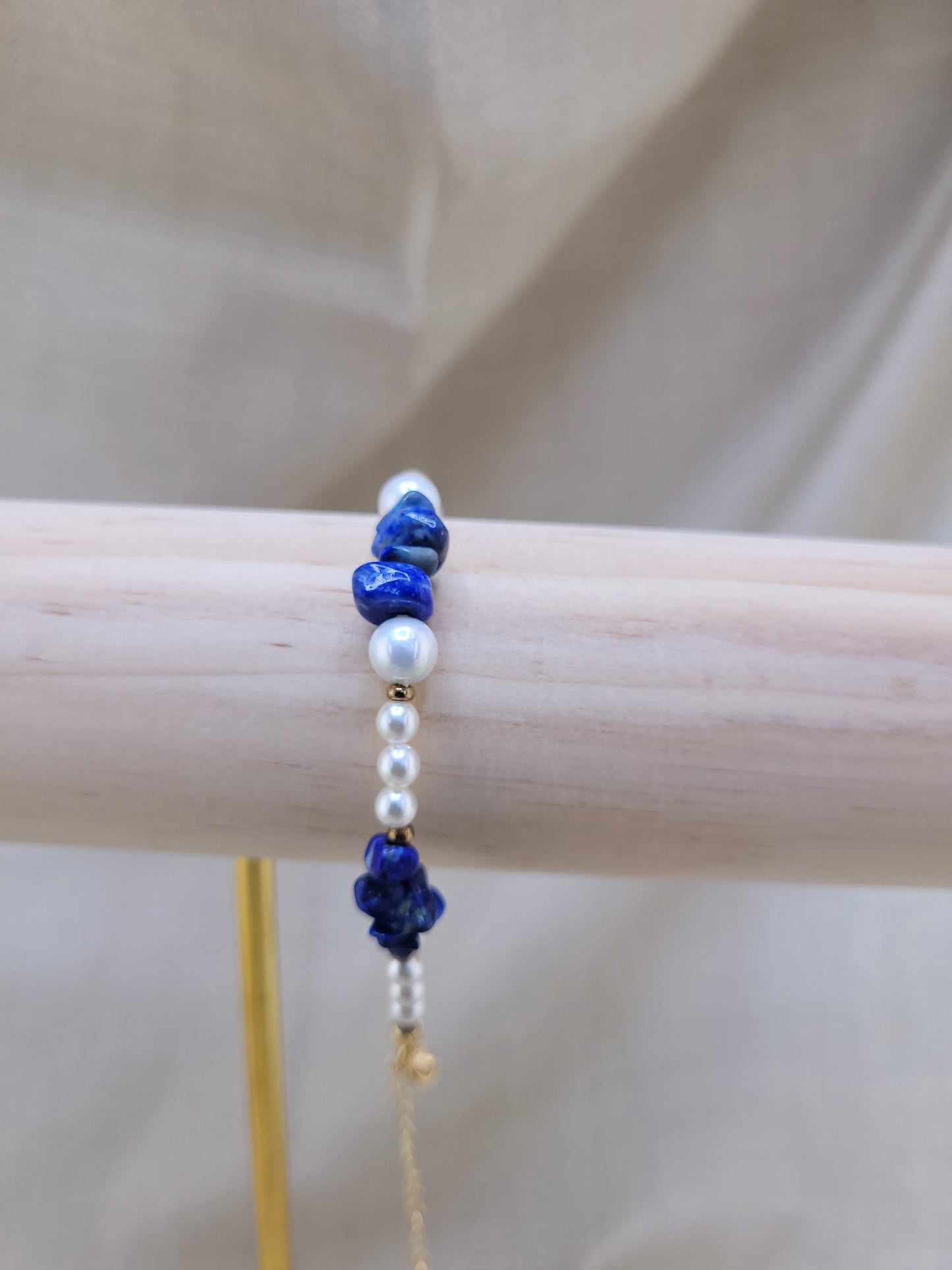 Bracelet en perles Lapis lazuri Galata