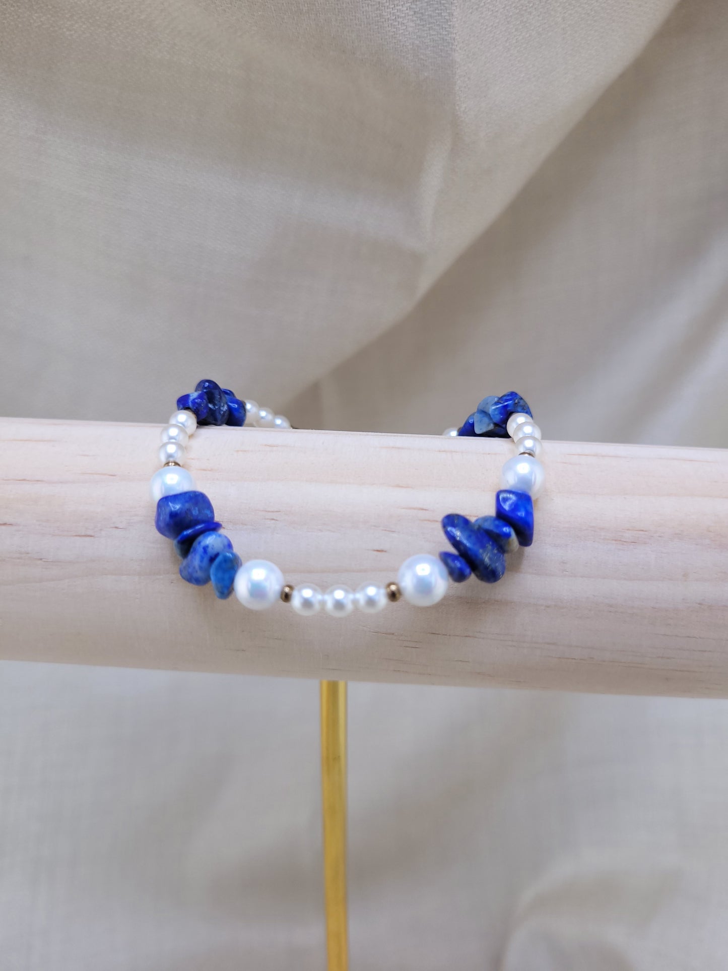 Bracelet en perles Lapis lazuri Galata
