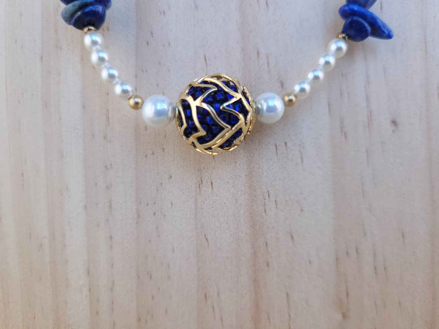 Collier en perle de Lapis Lazuri Galata
