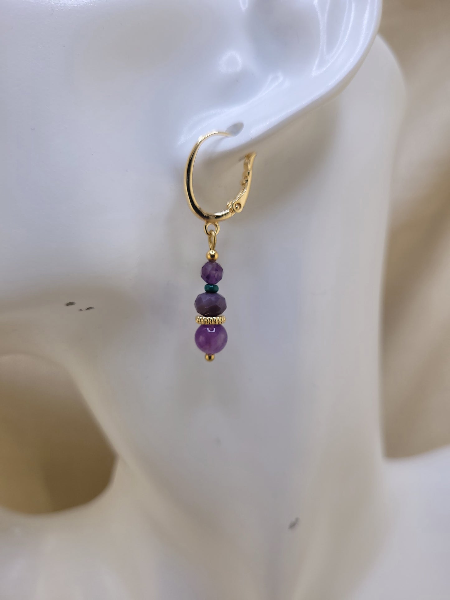 Boucles d'oreille Améthyste Belem