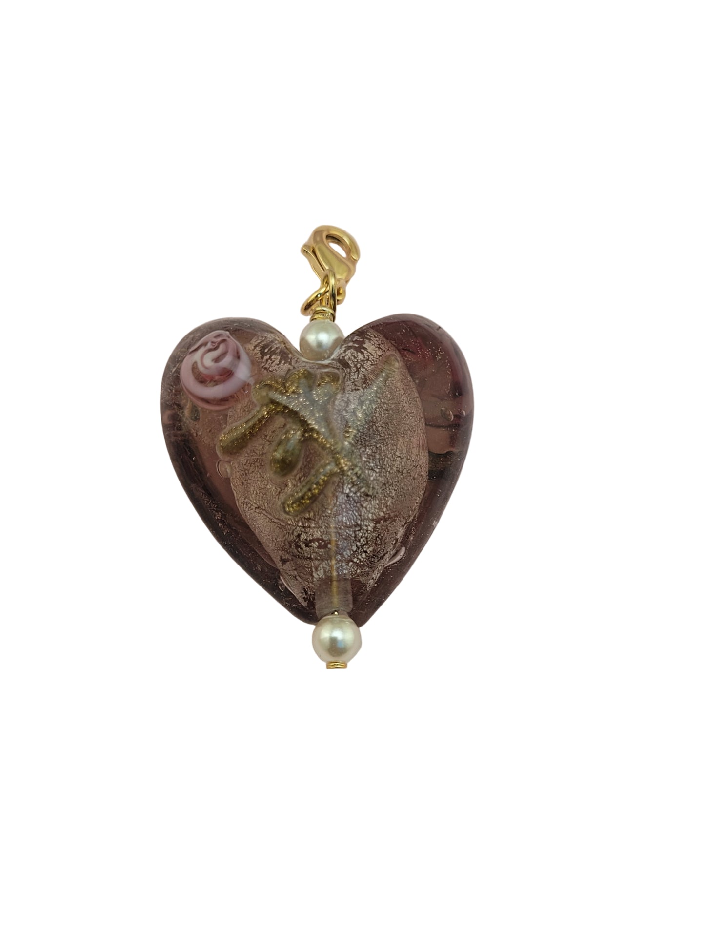 Pendentif Coeur Lie de vin Kisumu