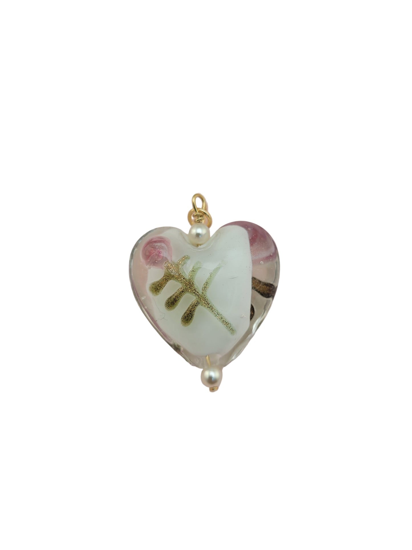 Pendentif Coeur Blanc Kisumu