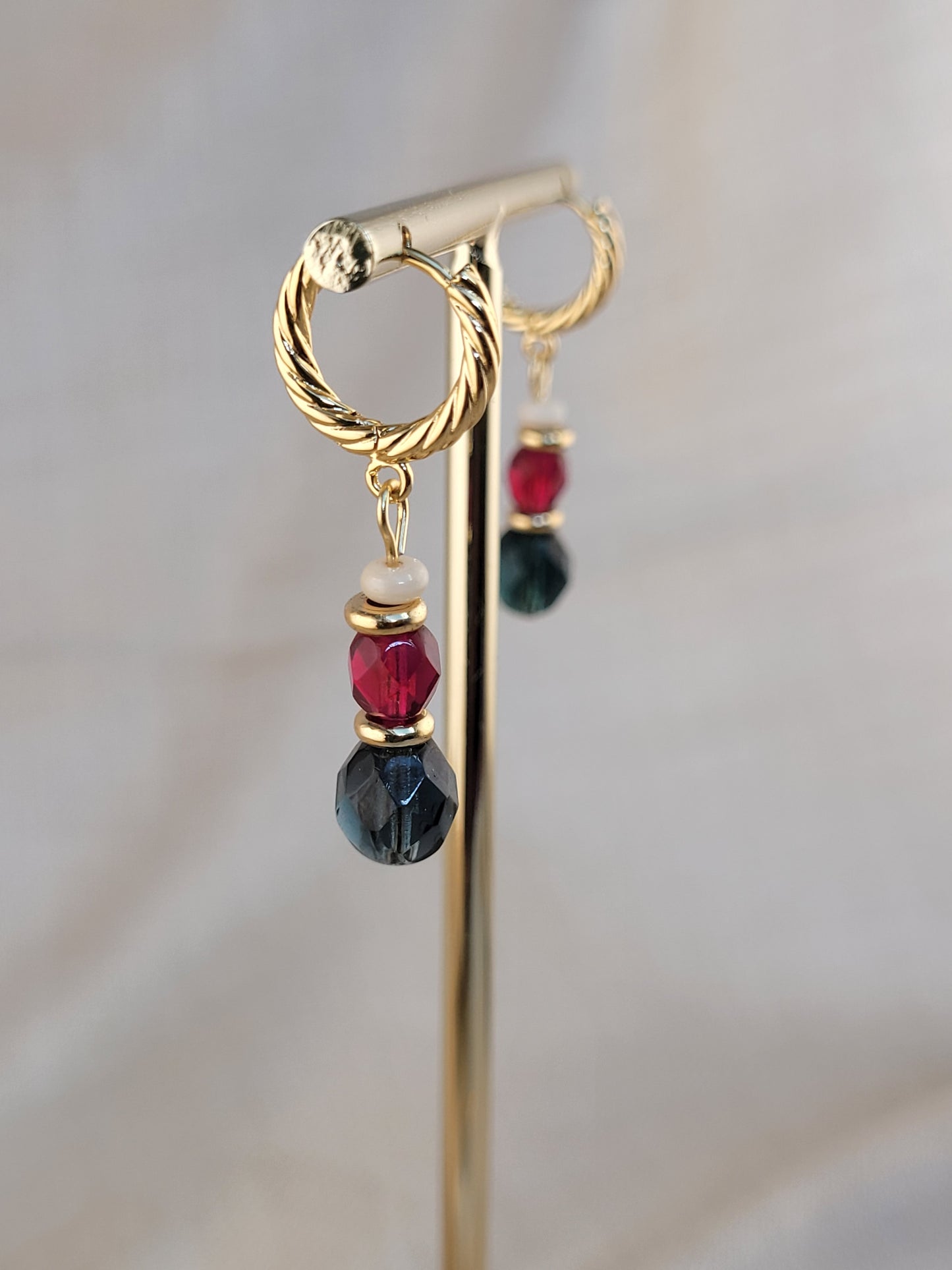 Boucles d'oreille en perles Belem