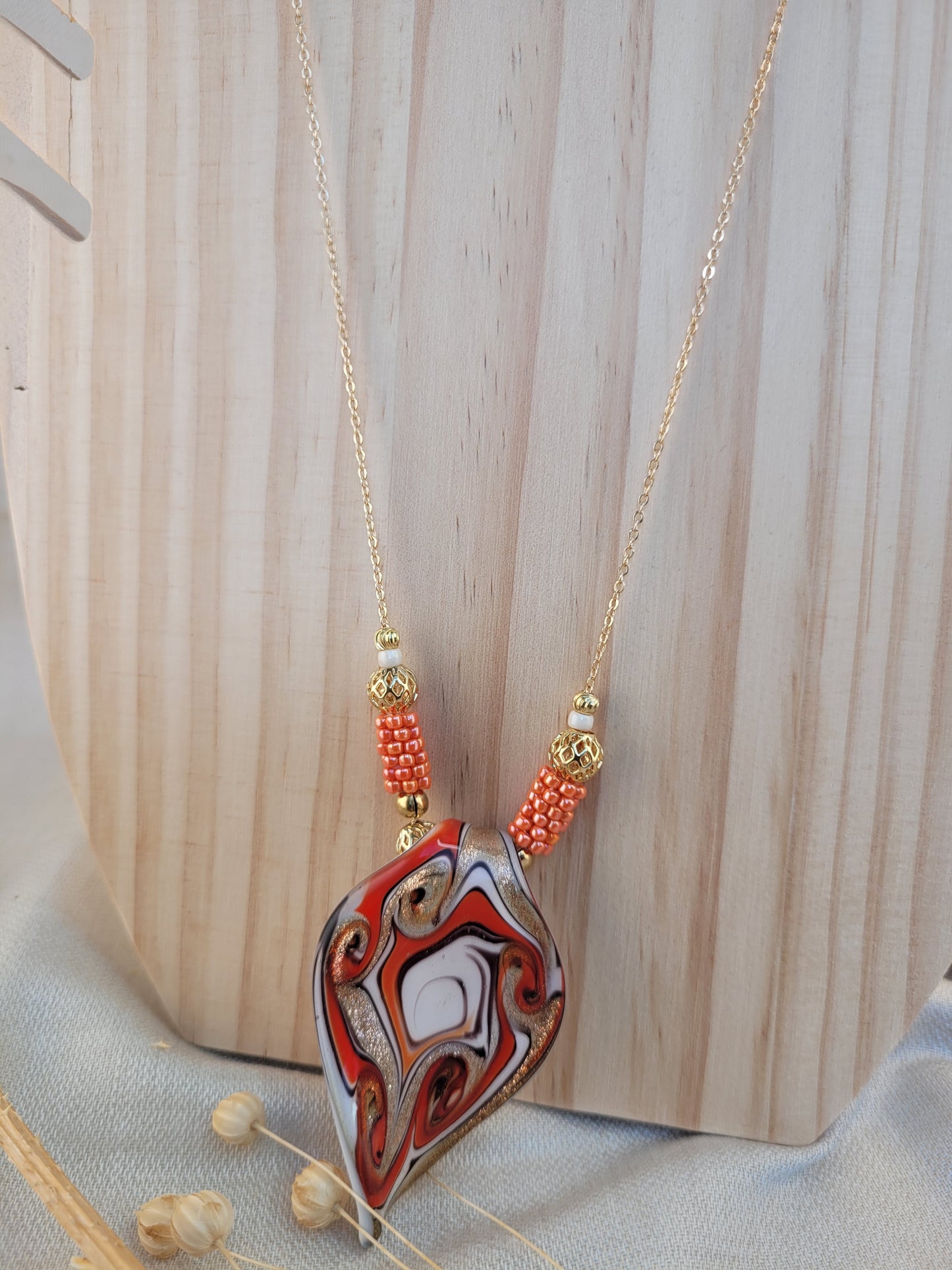 Collier sautoir en perle de Murano Bogota