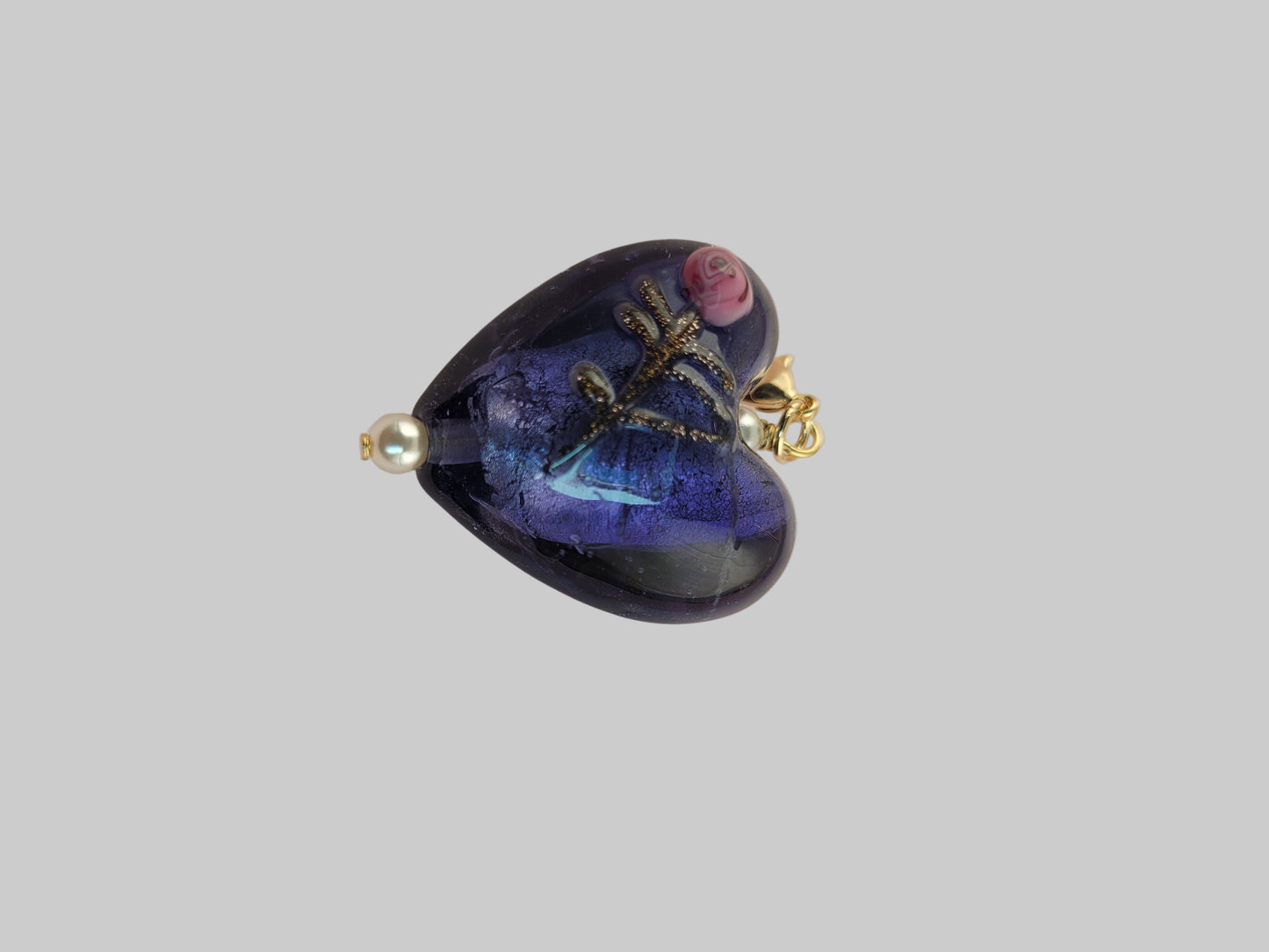 Pendentif Coeur Violet Kisumu