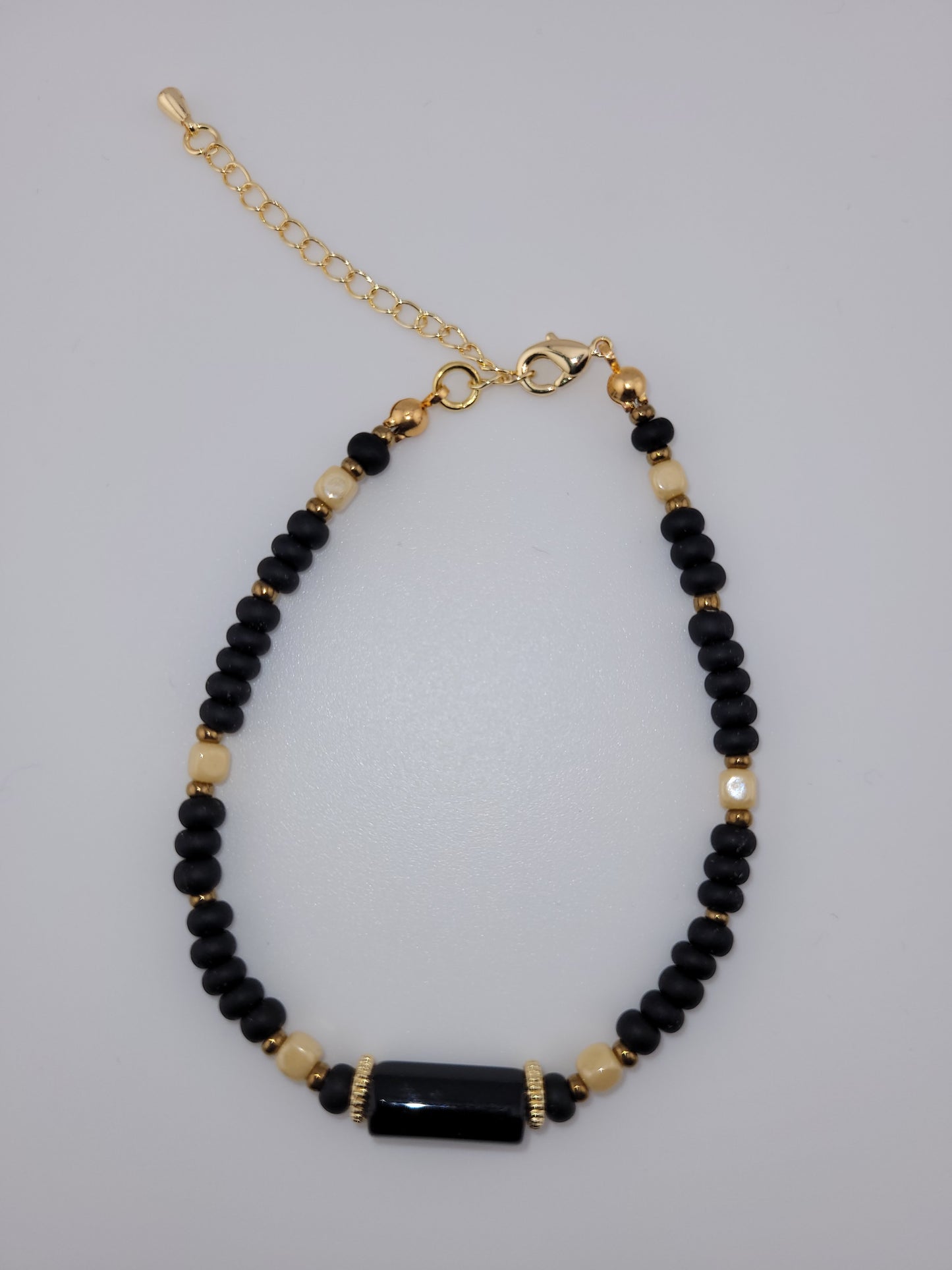 Bracelet onyx Tanjavur