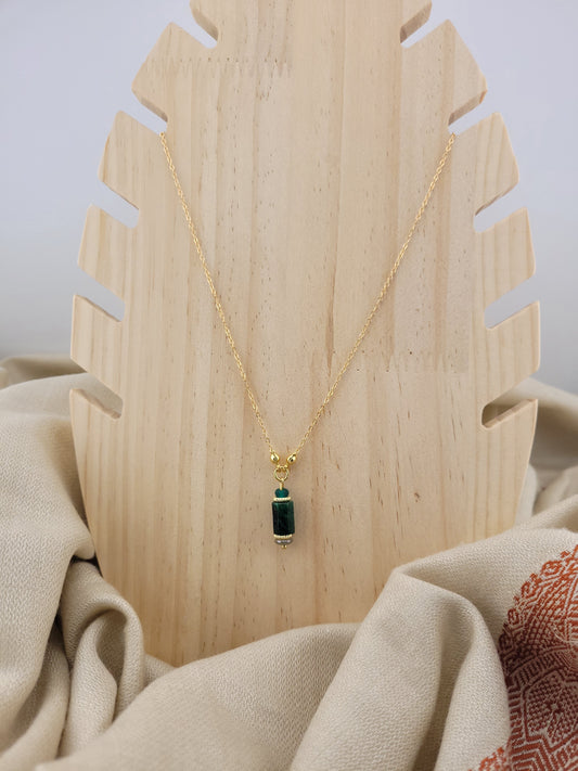 Collier pendentif en Emeraude Tanjavur