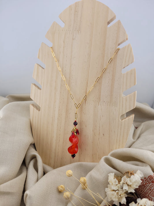 Collier en perle de verre Bombay
