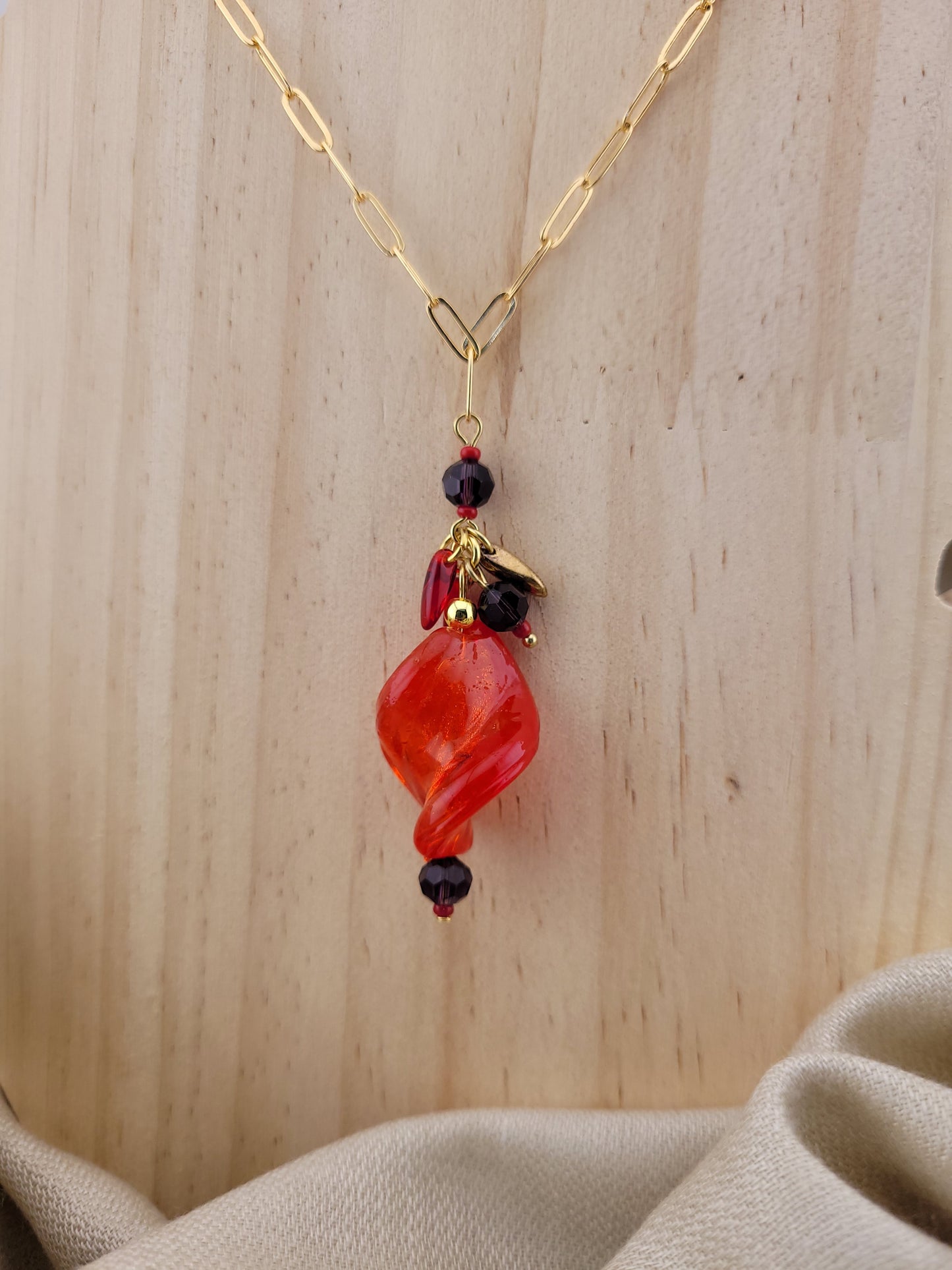 Collier en perle de verre Bombay