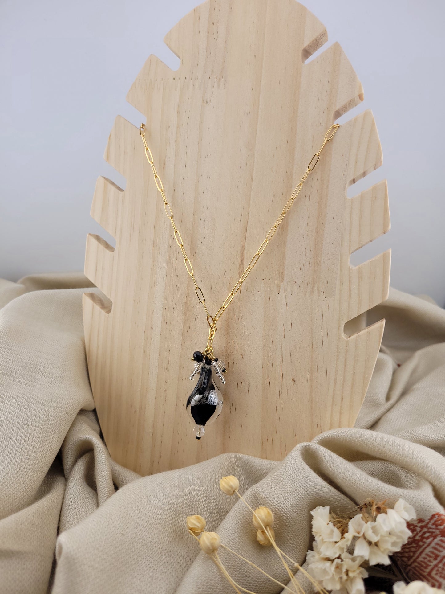 Collier en perle de verre Bombay