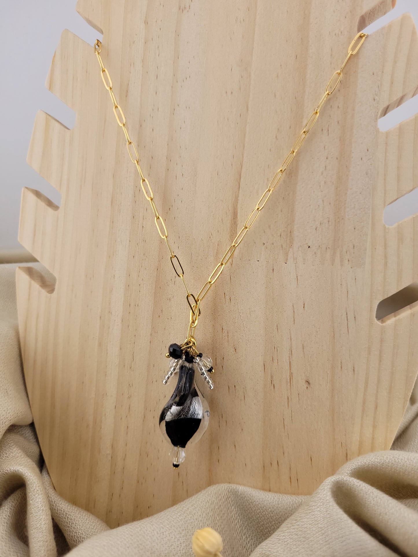 Collier en perle de verre Bombay