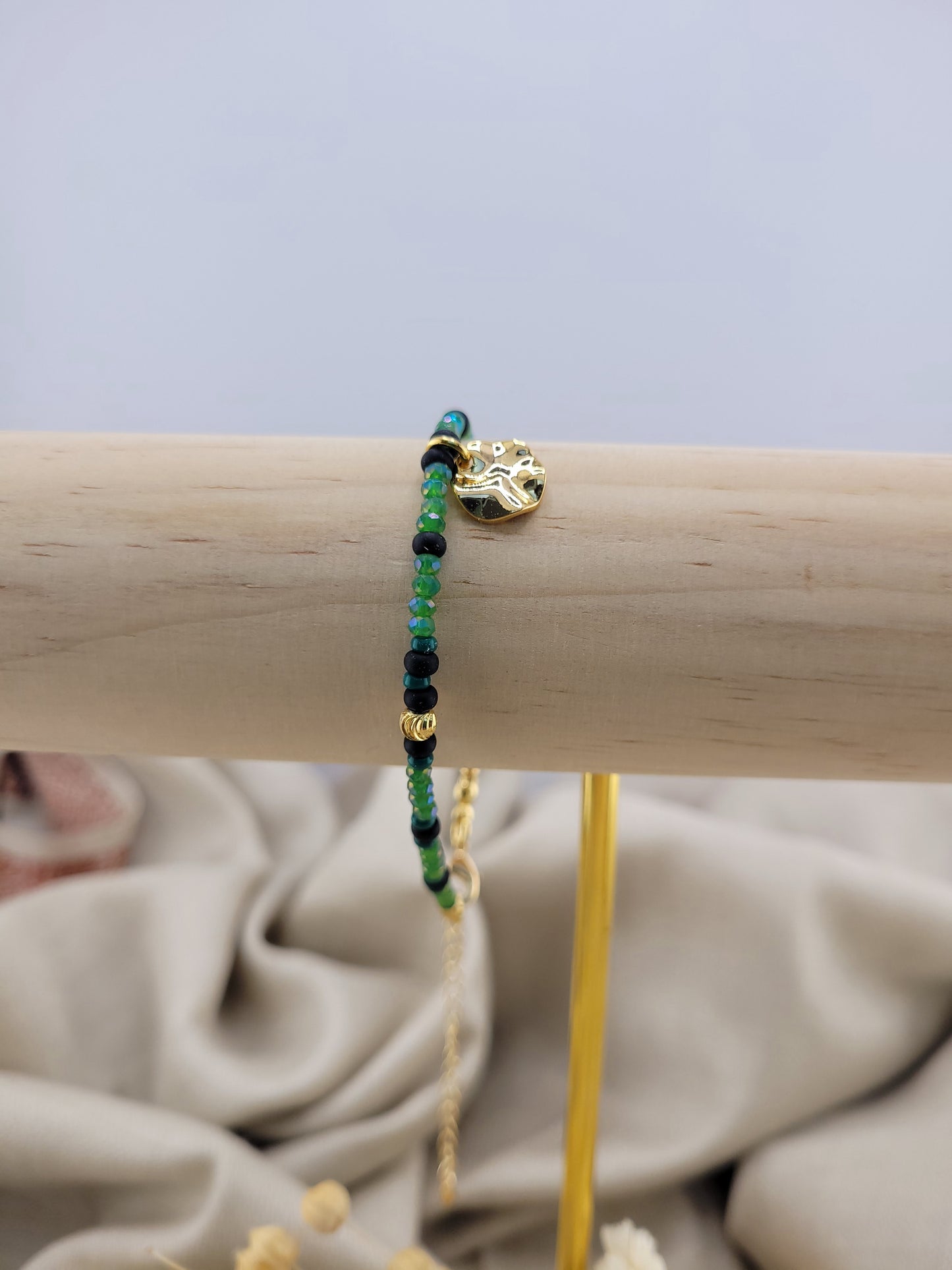 Bracelet en perles vert Ranchi