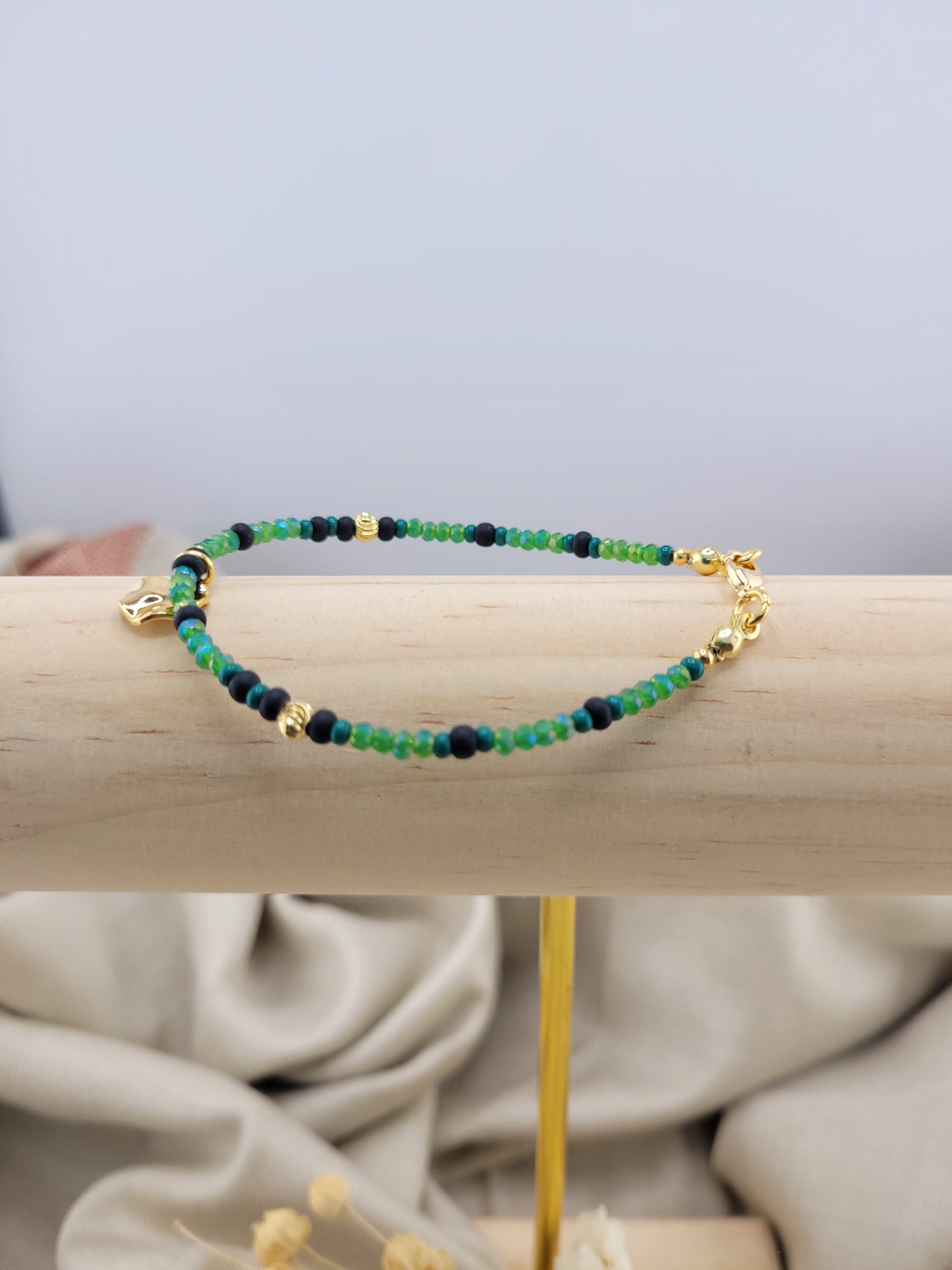 Bracelet en perles vert Ranchi