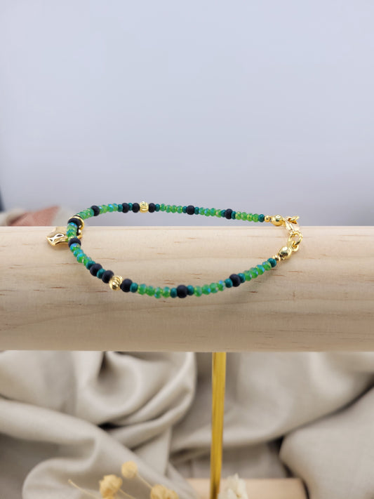 Bracelet en perles vert Ranchi