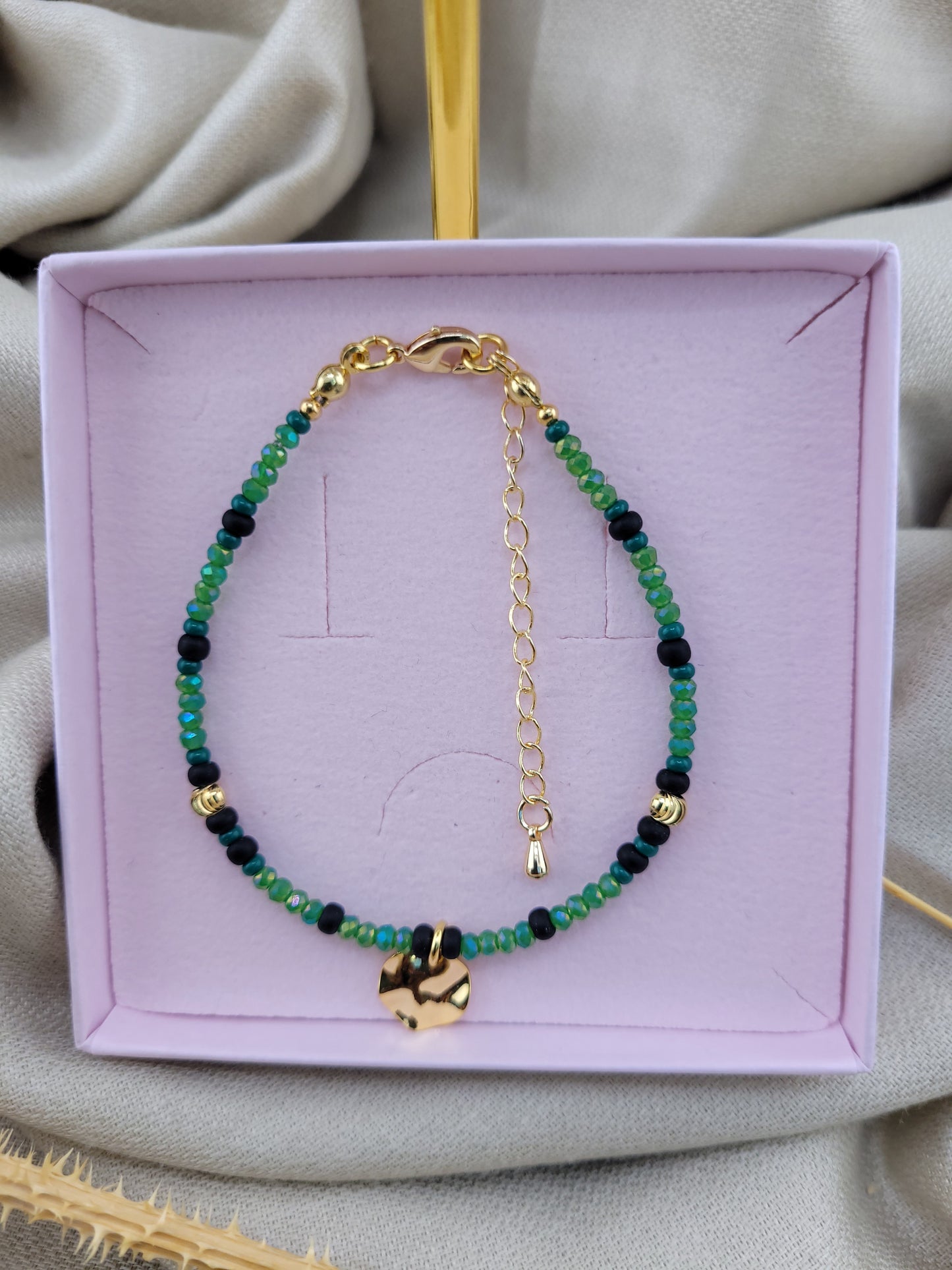 Bracelet en perles vert Ranchi
