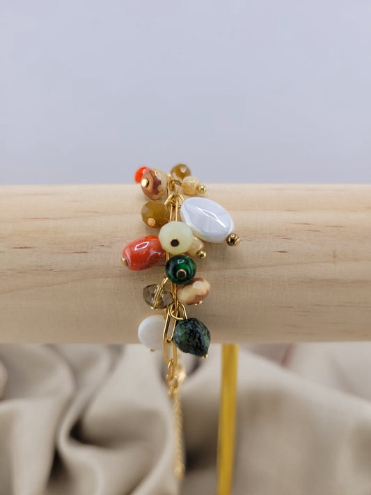 Bracelet en perles de verre Multicolore Indore