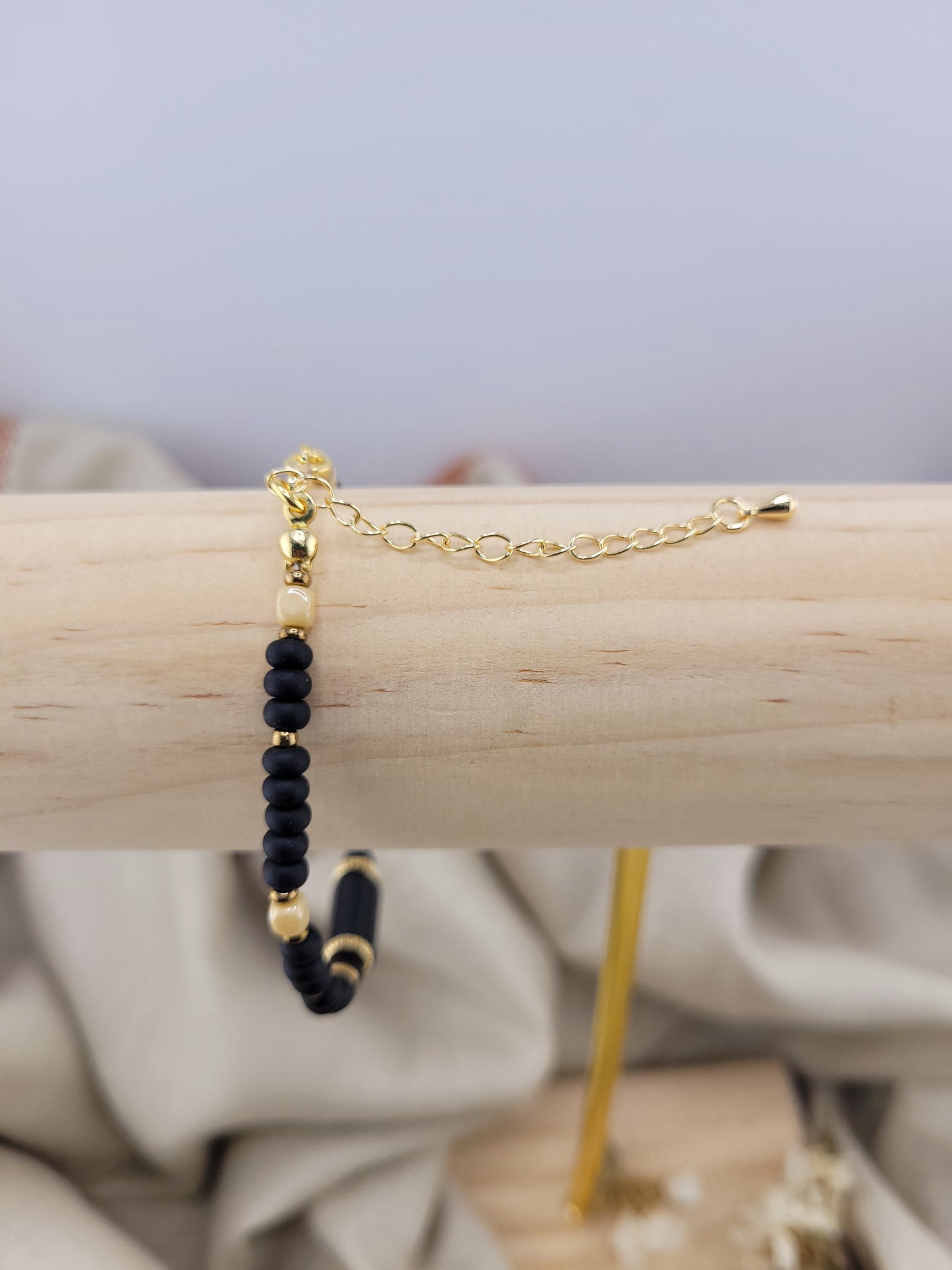 Bracelet onyx Tanjavur