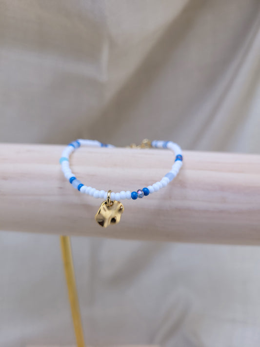 Bracelet en perles bleu Ranchi