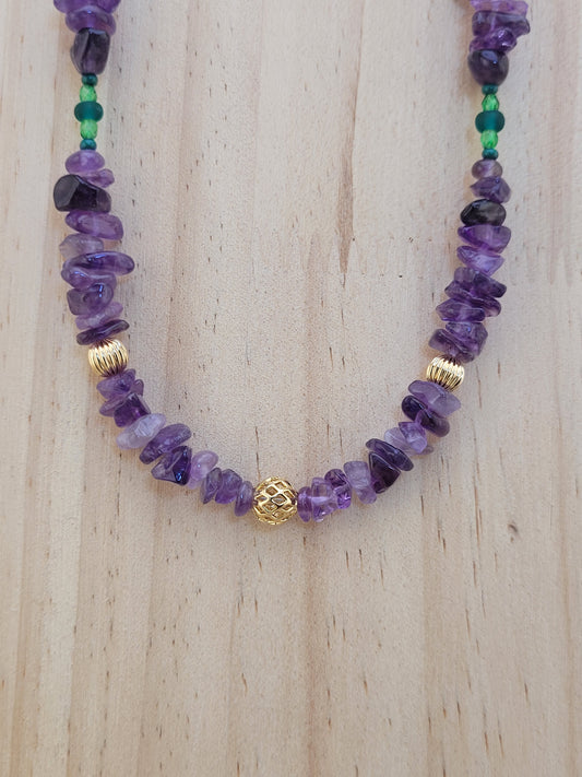 Collier recto verso Amethyste Sao Polo