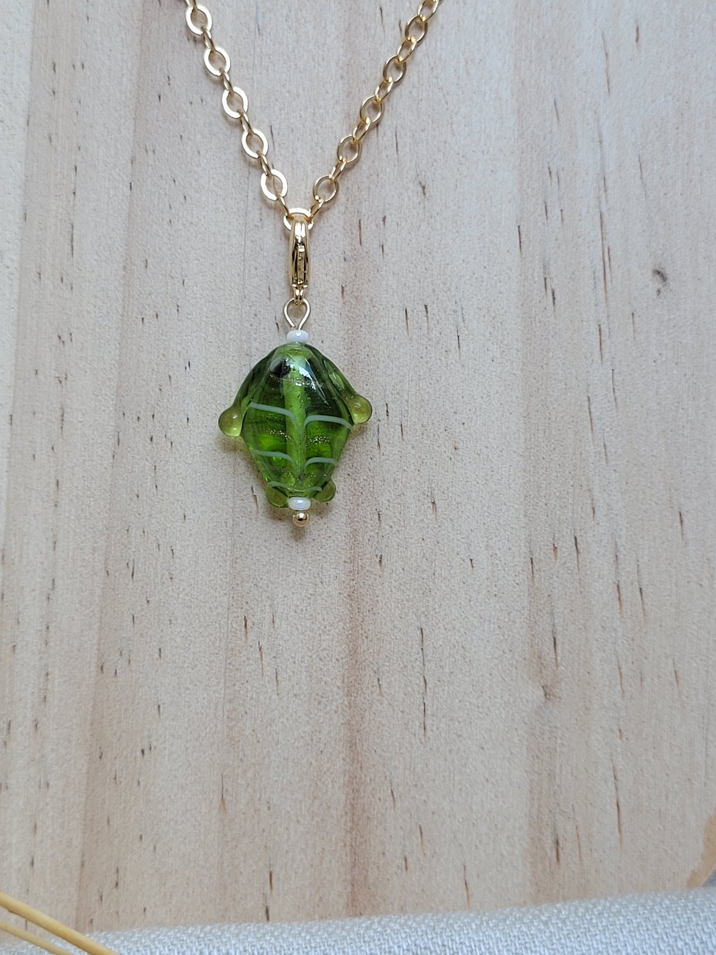 Pendentif Poisson Vert Turkana