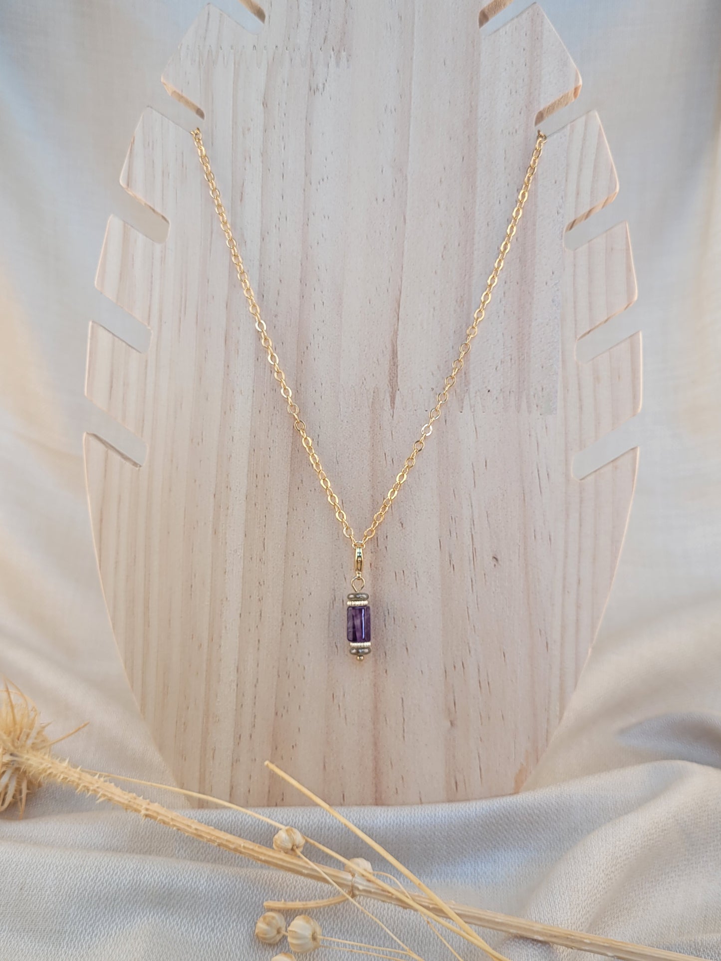 Pendentif Perle Amethyste Kitui