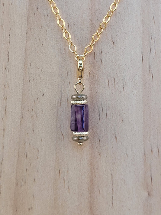 Pendentif Perle Amethyste Kitui
