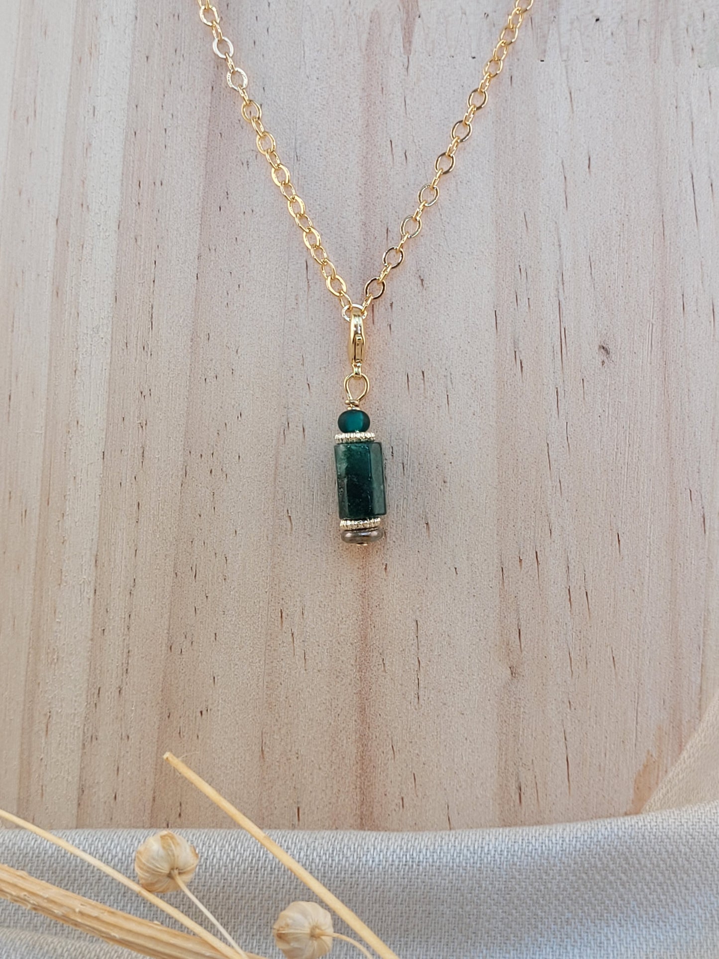 Pendentif Perle Emeraude Kitui