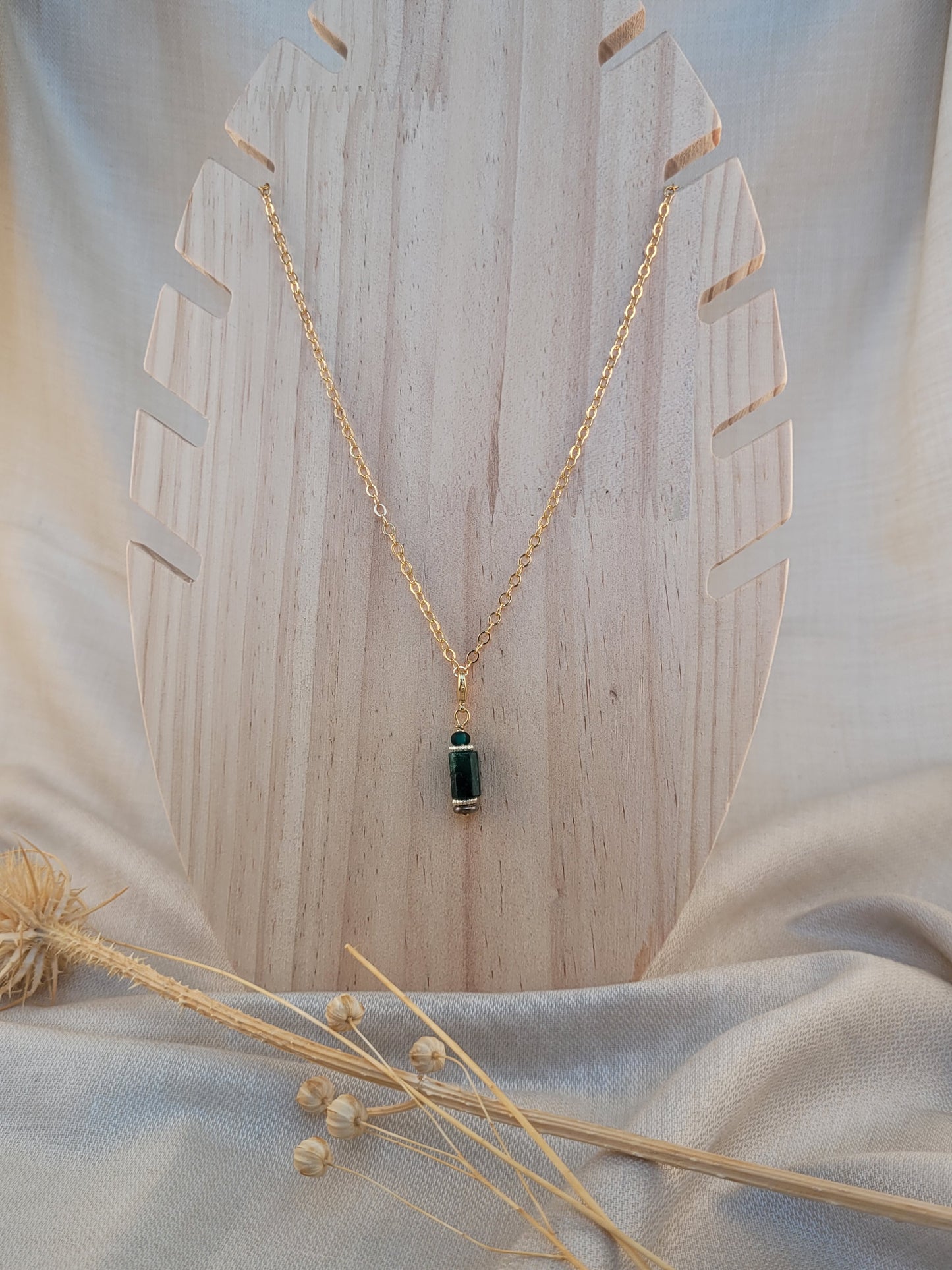 Pendentif Perle Emeraude Kitui