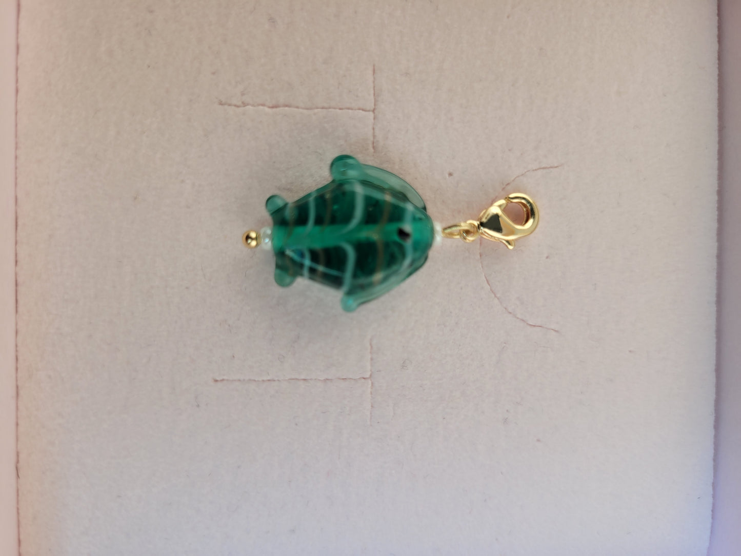 Pendentif Poisson bleu canard Turkana